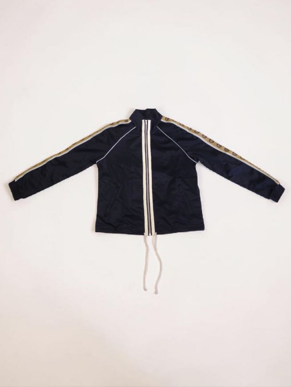 Gucci Oversize Technical Jersey Jacket - Interlocking G Stripe - Black - Small